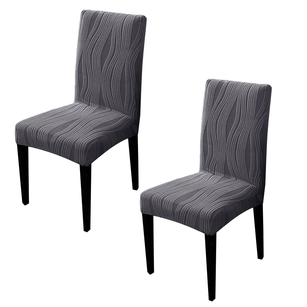 Nestiva Series Stretchable Knitting Jacquard Chair Cover - Porpoise Grey