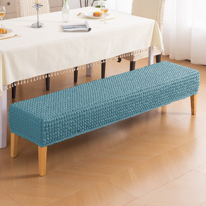 Aria Nova 280 GSM Stretchable Bubble Dining Bench Cover, Tropical Teal