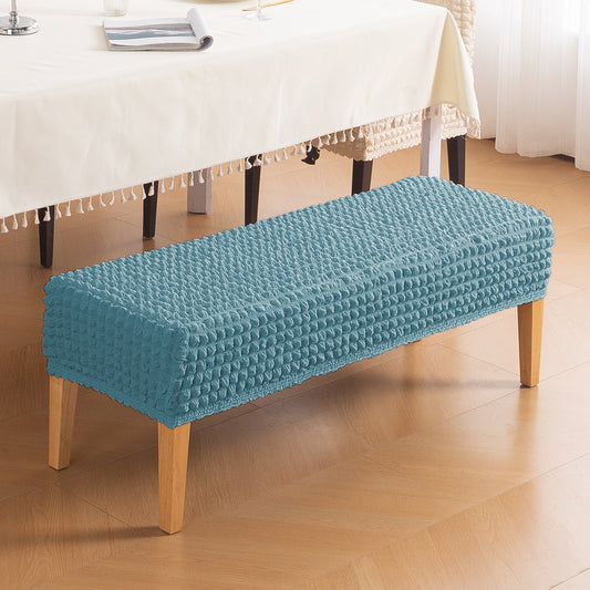 Aria Nova 280 GSM Stretchable Bubble Dining Bench Cover, Tropical Teal