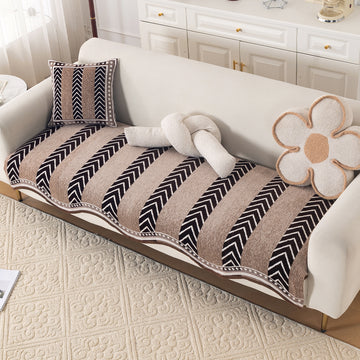 Serene Curves Sofa Cover Mat, Nomad Chevron