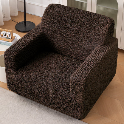 Italian Belissia Luxe Series' Super Stretchable Microfiber 1/2/3 Seater Sofa Cover, Chocolate Brown