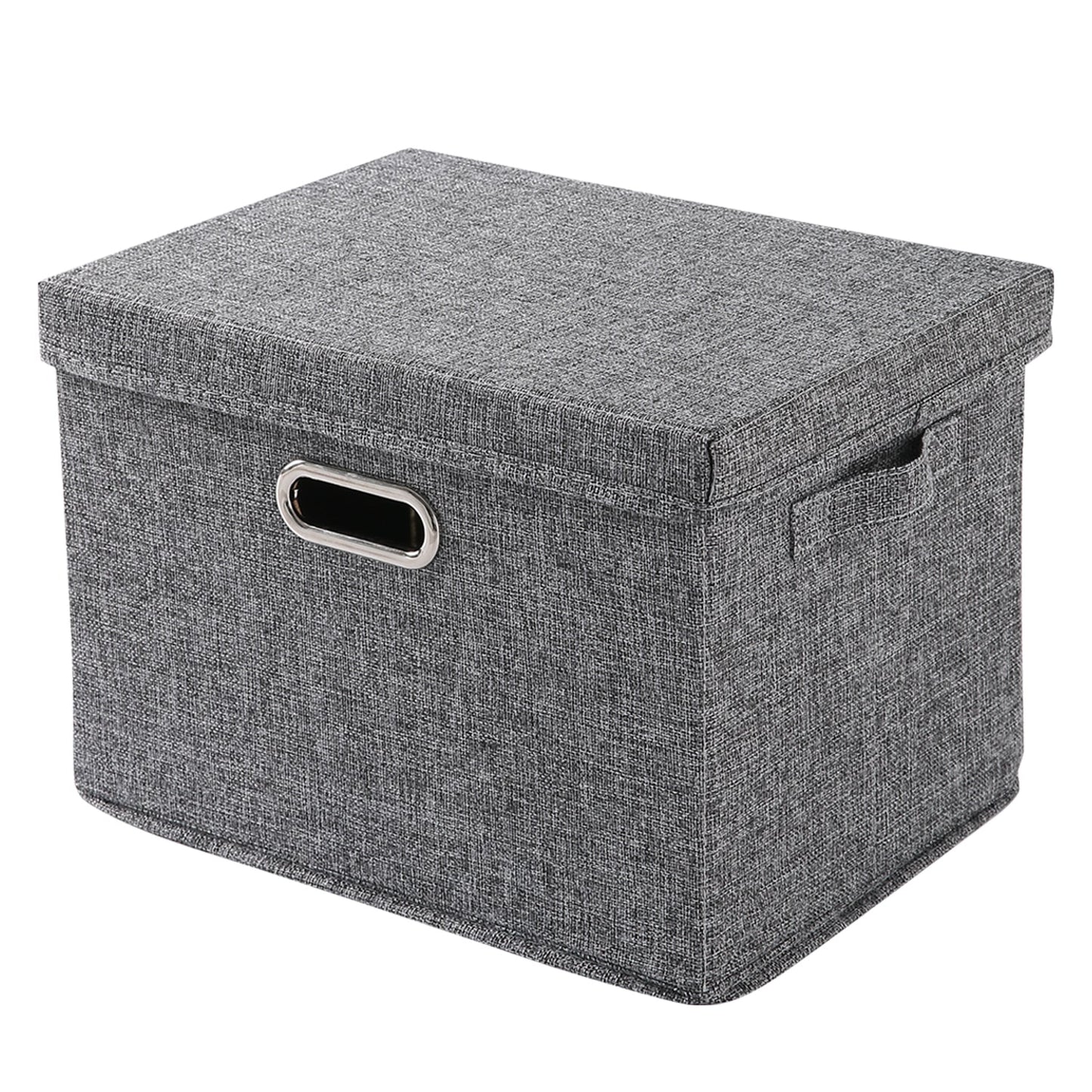 Multipurpose Foldable Storage Box with Lid, Medium / Large / Extra Large, Grey
