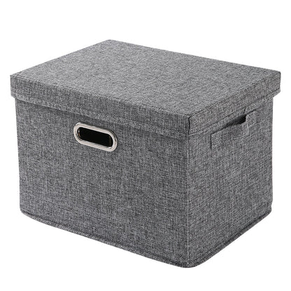 Multipurpose Foldable Storage Box with Lid, Medium / Large / Extra Large, Grey