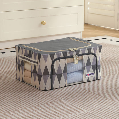 Folding Cloth Storage Box and Organizer for Wardrobe - Ash Mirage