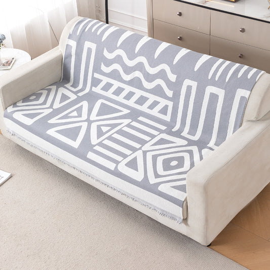 Urban Tribe Premium Chenille Fabric Sofa Cover, Grey