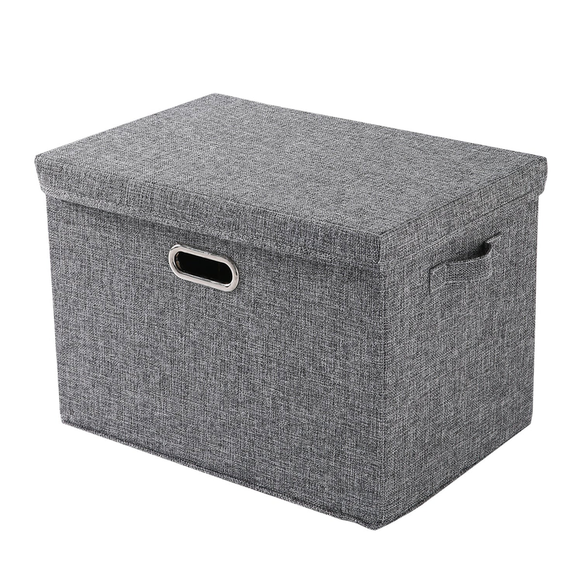 Multipurpose Foldable Storage Box with Lid, Medium / Large / Extra Large, Grey