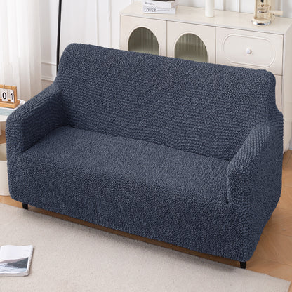 Italian Belissia Luxe Series' Super Stretchable Microfiber 1/2/3 Seater Sofa Cover, Navy Blue