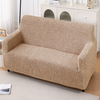 Italian Belissia Luxe Series' Super Stretchable Microfiber 1/2/3 Seater Sofa Cover, Latte Beige