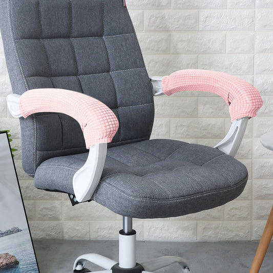 210gsm Jacquard Water Repellent Armrest Covers for Office Chair (Zipper Style), 1 Pair, Pink
