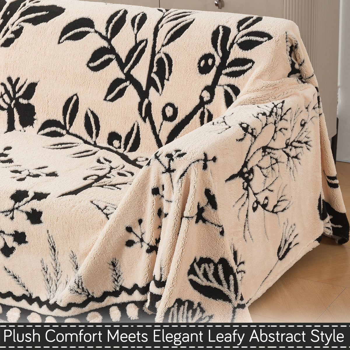 Buy Butterfly Garden Noirea Series Luxury Plush Sofa Throw | HOKIPO