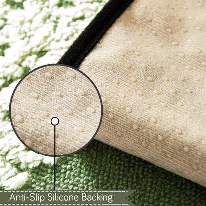 Luxury Wavy Plush Anti-Slip Sofa Cover Mats - Pistachio Green