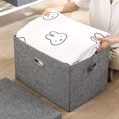 Multipurpose Foldable Storage Box with Lid, Medium / Large / Extra Large, Grey