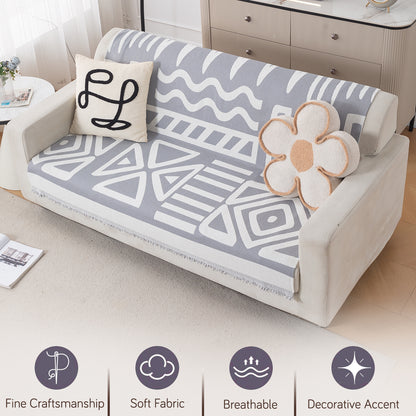 Urban Tribe Premium Chenille Fabric Sofa Cover, Grey