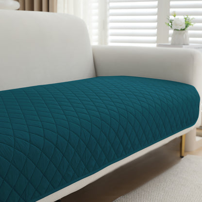 HOKIPO Waterproof Quilted Mats, Peacock Blue