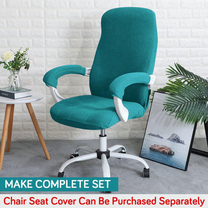 210gsm Jacquard Water Repellent Armrest Covers for Office Chair (Zipper Style), 1 Pair, Teal
