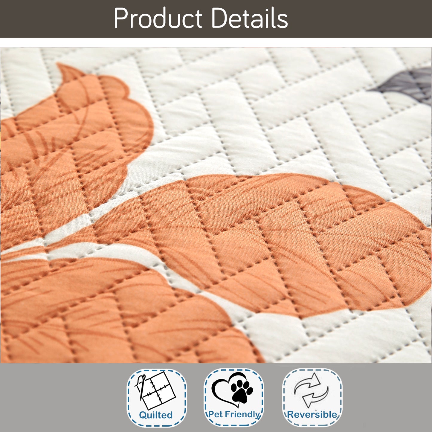 HomeHues Series Quilted Sofa Cover with Secure Fit Belt for L Shape sofa, Multicolor Leaves