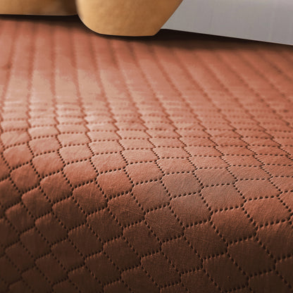 Polyester Quilted Sofa Cover Mats, Brown