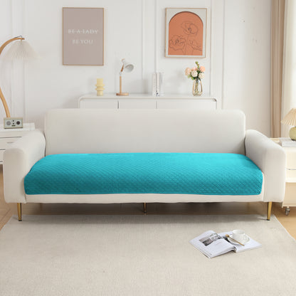 Quilted Sofa Cover Mat for 1/2/3 Seater Sofa, Teal