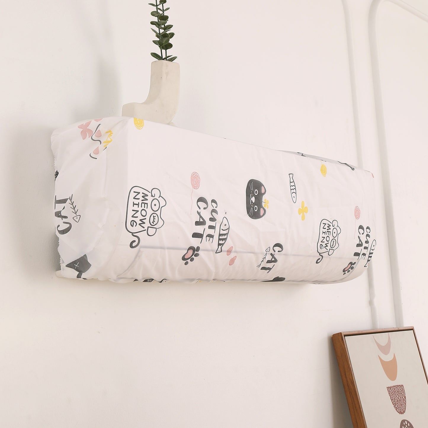 Dustproof, Waterproof & Washable Indoor AC Cover -  Playful Cats