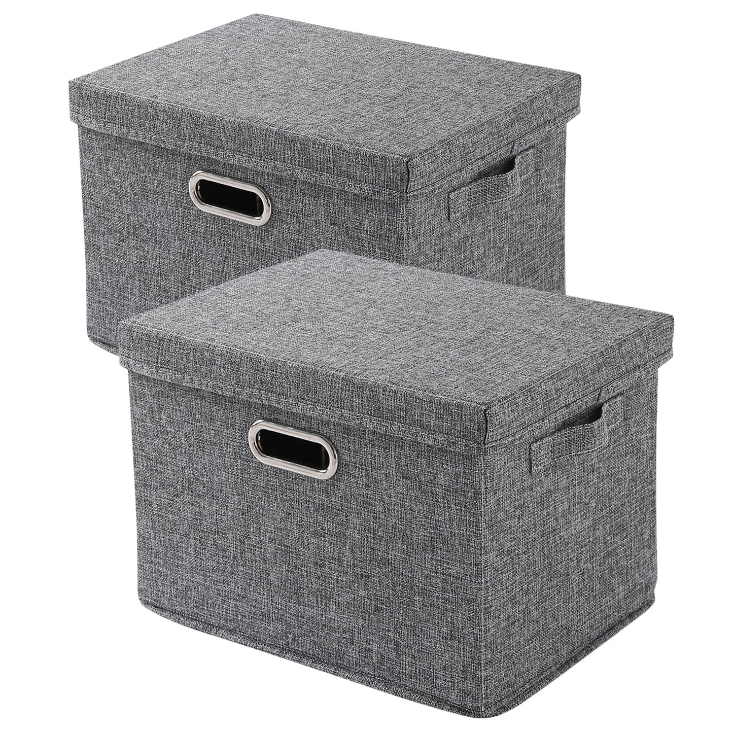 Multipurpose Foldable Storage Box with Lid, Medium / Large / Extra Large, Grey