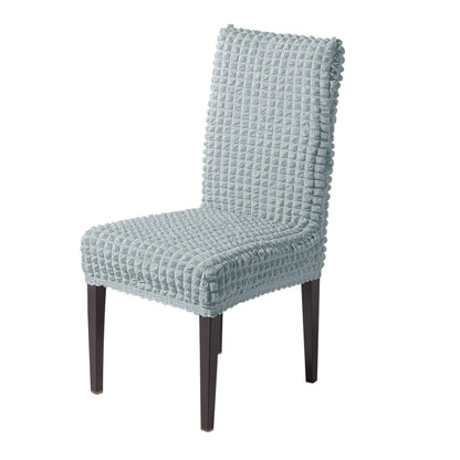 Aria Nova Bubble 280 GSM Dining Chair Cover Set of 1/2/4/6, Light Grey