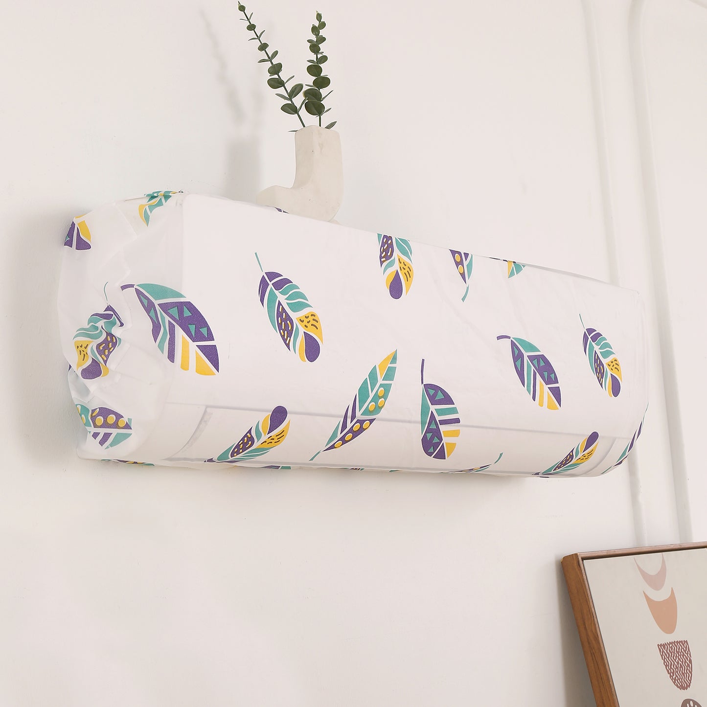 Dustproof, Waterproof & Washable Indoor AC Cover - Boho Feathers