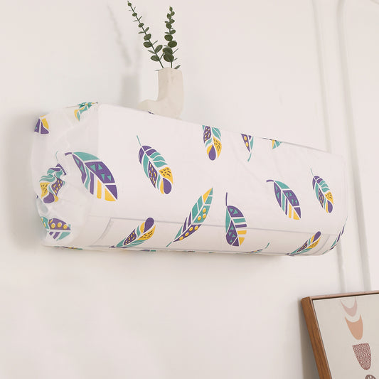 Dustproof, Waterproof & Washable Indoor AC Cover - Boho Feathers