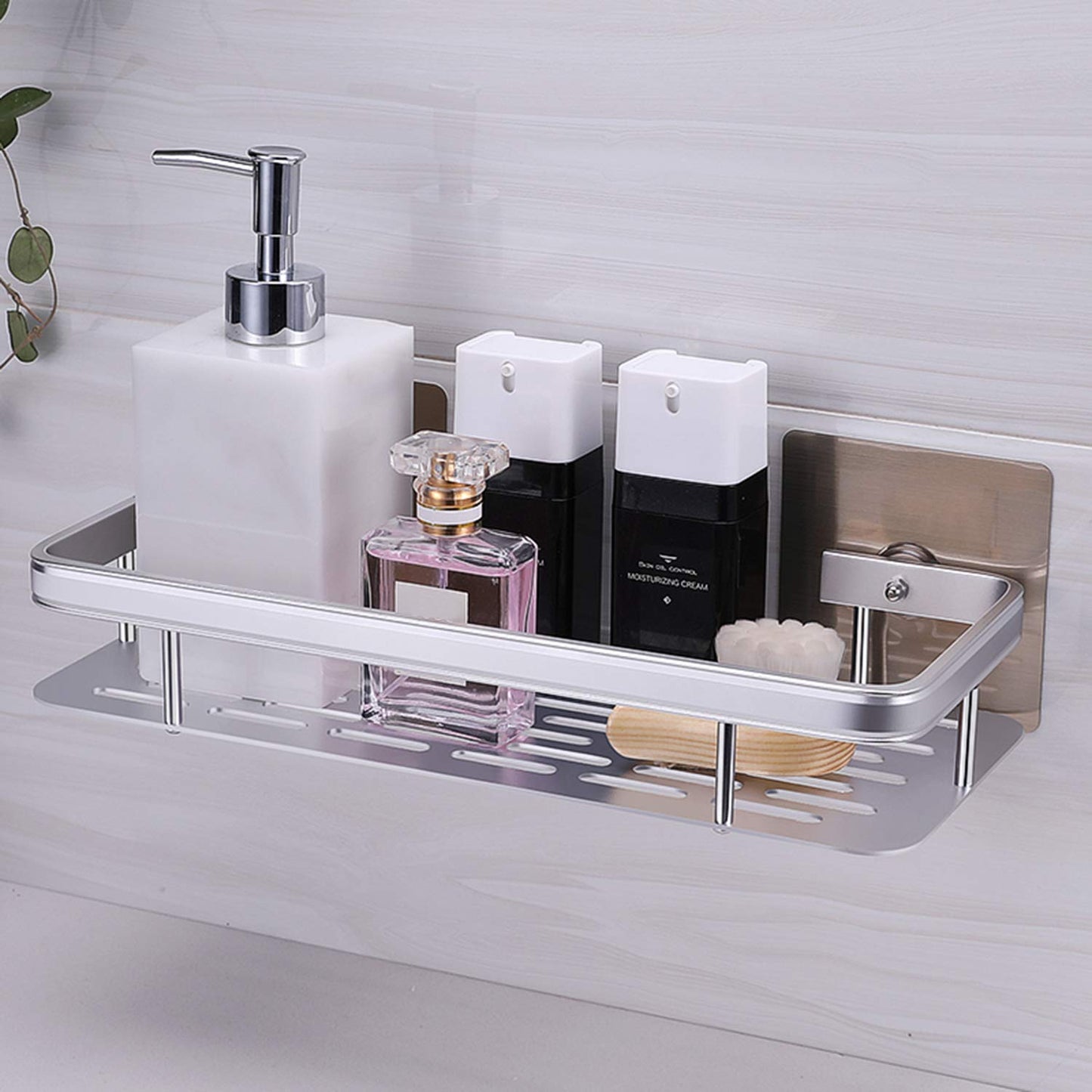 Magic Sticker Series No Drill High Grade Aluminium Kitchen Bathroom Shelf Rack