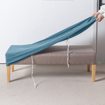 Nestiva Series 200gsm Knitting Jacquard Bench Cover - Sea Blue