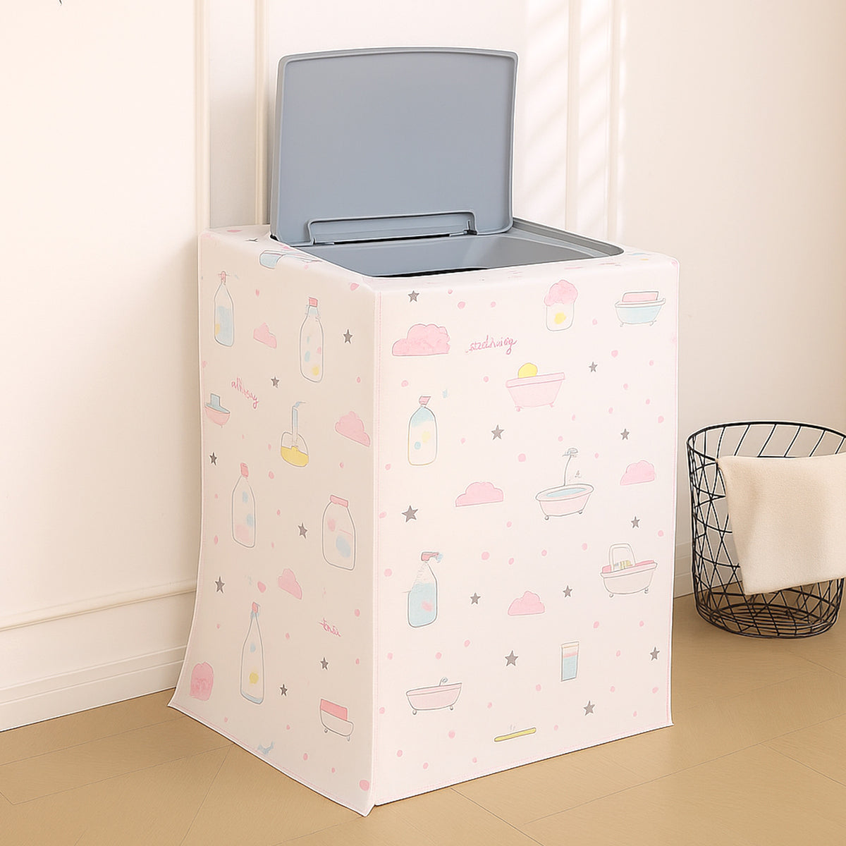 Buy Whimsical Bottles print washing machine dryer cover | Hokipo