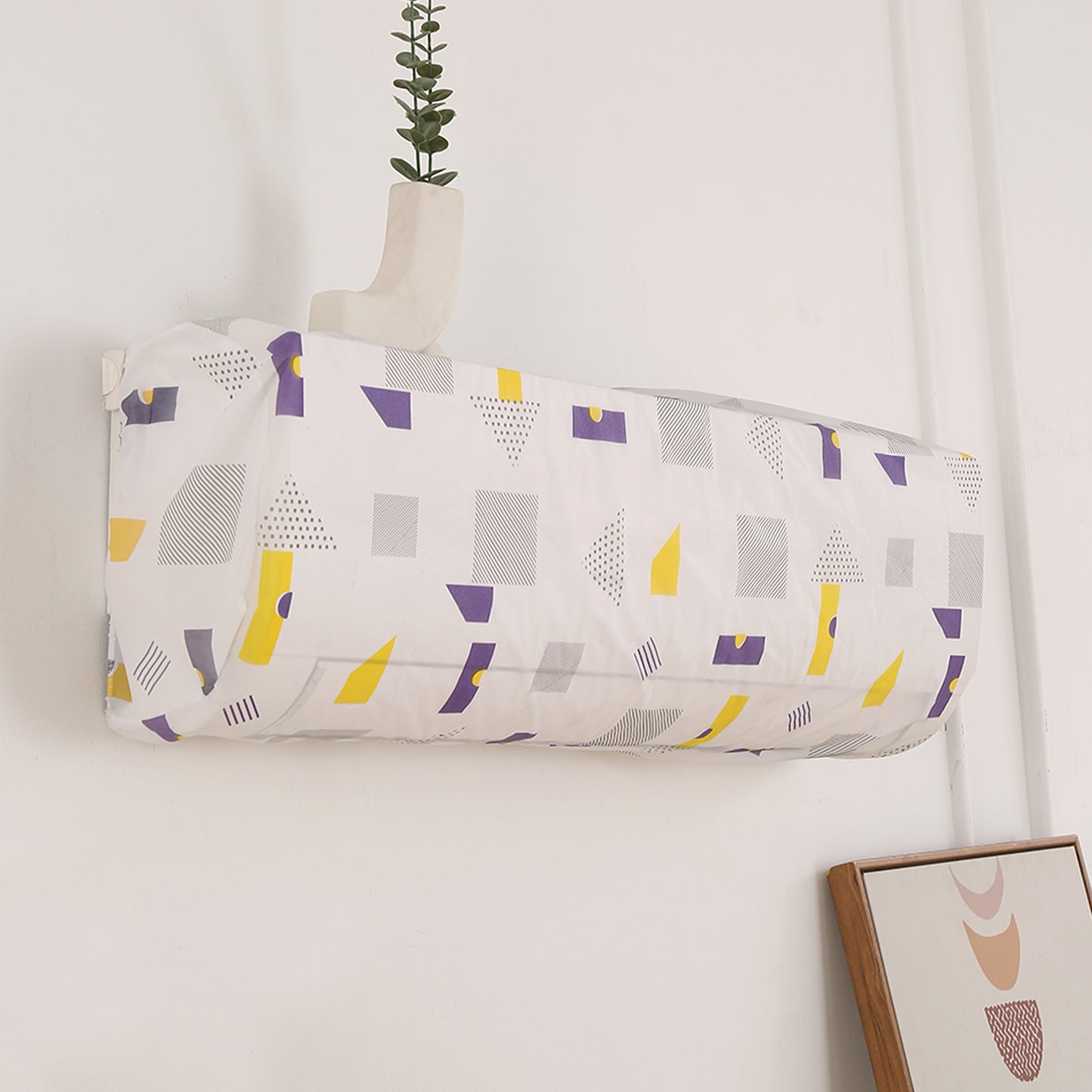 Dustproof, Waterproof & Washable Indoor AC Cover - Geometric Abstract