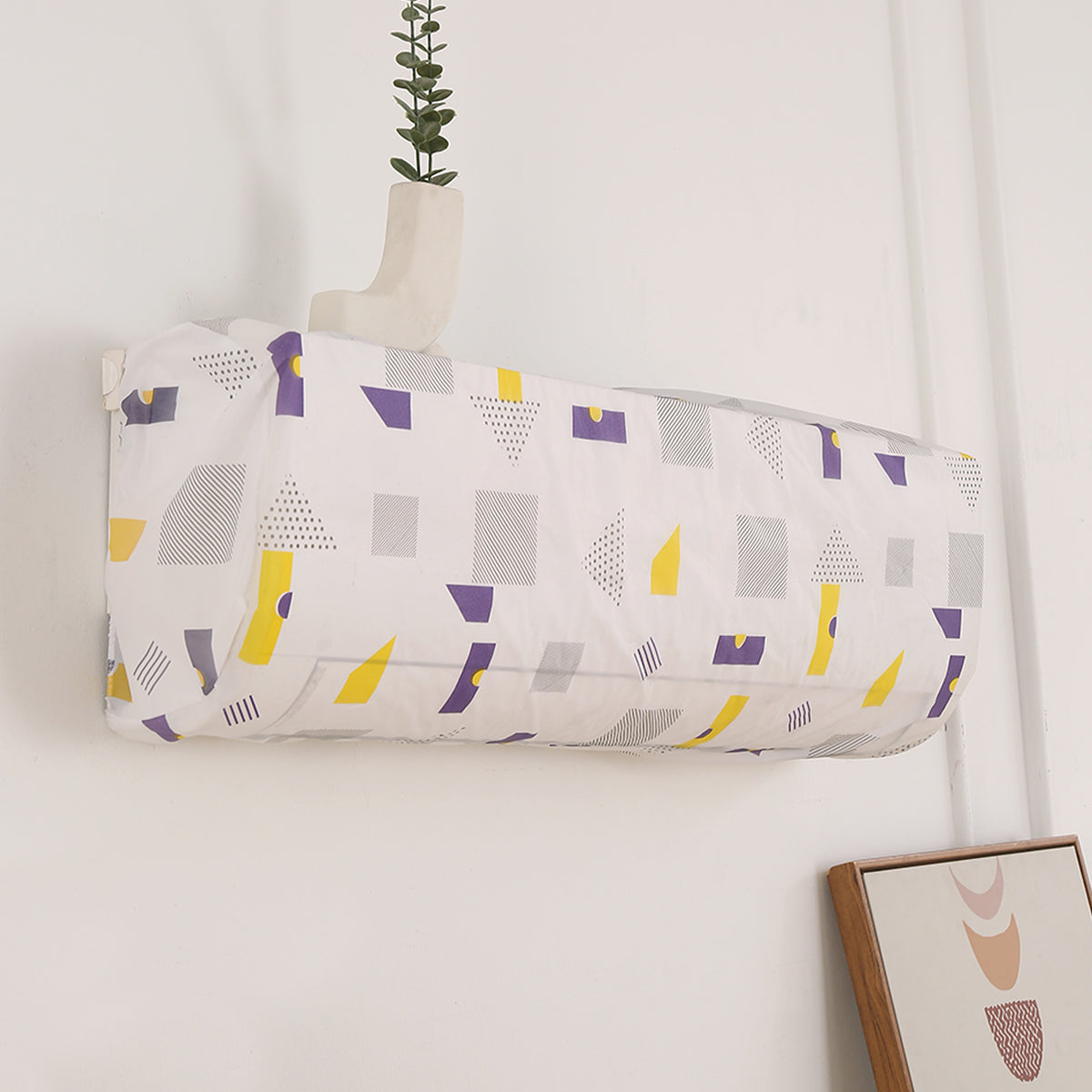 Dustproof, Waterproof & Washable Indoor AC Cover - Geometric Abstract