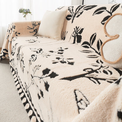 Buy Butterfly Garden Noirea Series Luxury Plush Sofa Throw for Complete Sofa | HOKIPO