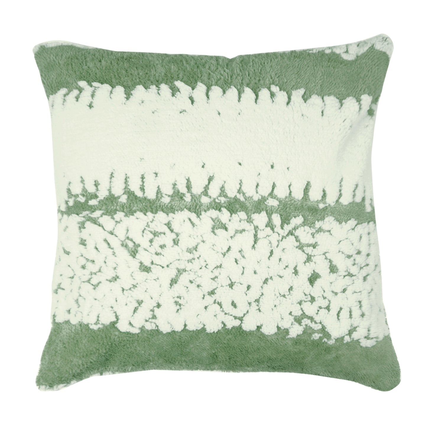 Luxury Wavy Plush Cushion Cover for Sofa - Pistachio Green