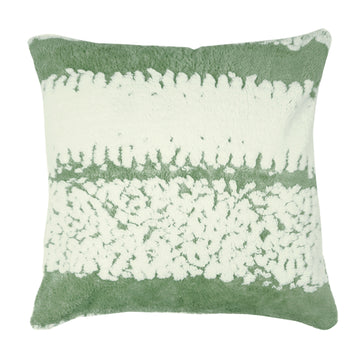 Luxury Wavy Plush Cushion Cover for Sofa - Pistachio Green - Pack of 2