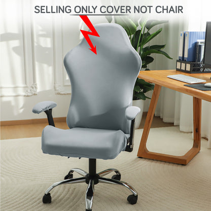 Gaming Chair Cover Stretchable Computer Rotating Chair Seat Covers Slipcover, Smoke Grey