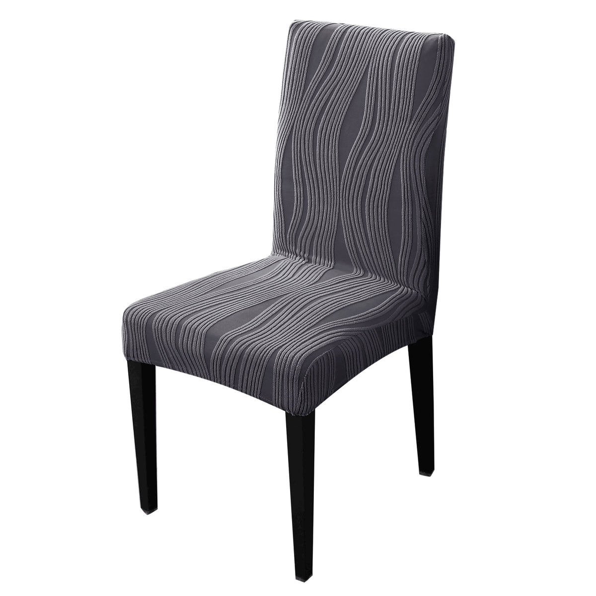 Nestiva Series Stretchable Knitting Jacquard Chair Cover - Porpoise Grey