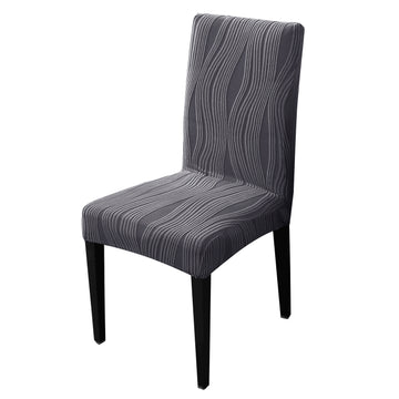 Nestiva Series Stretchable Knitting Jacquard Chair Cover - Porpoise Grey
