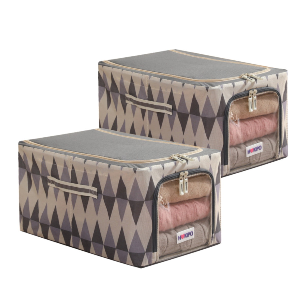 Foldable Cloth Storage  Box Organizer for Wardrobe - Ash Mirage