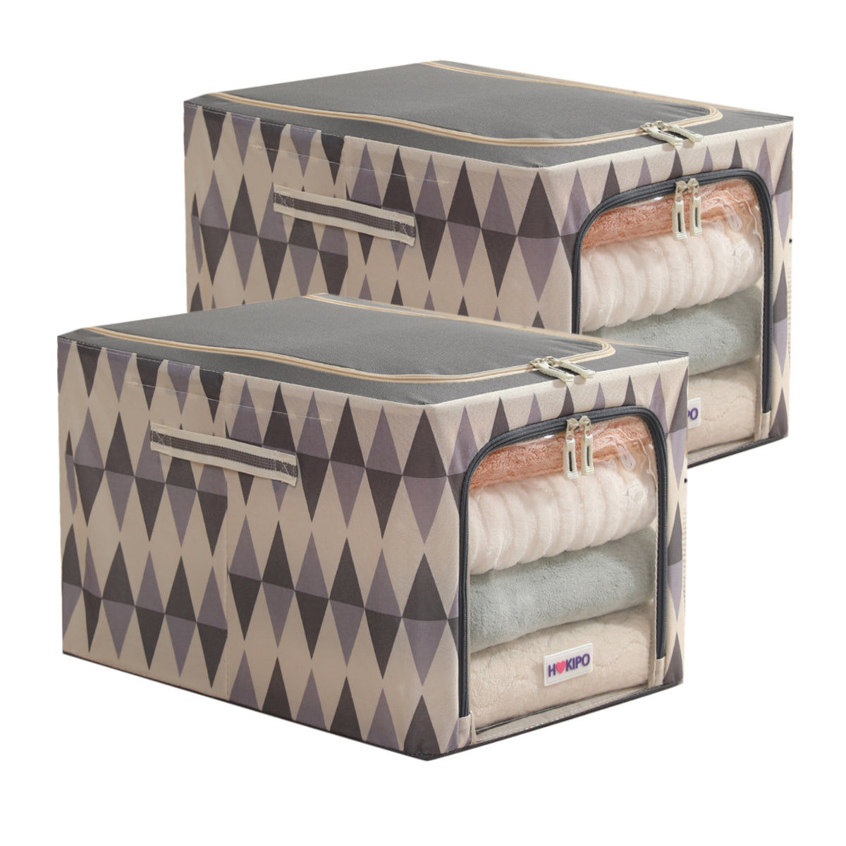 Foldable Cloth Storage  Box Organizer for Wardrobe - Ash Mirage