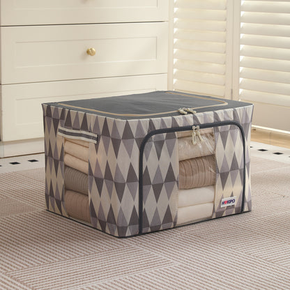 Folding Cloth Storage Box and Organizer for Wardrobe - Ash Mirage