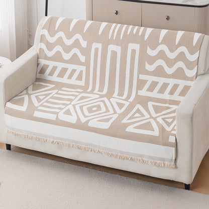 Urban Tribe Premium Chenille Fabric Sofa Cover, Beige