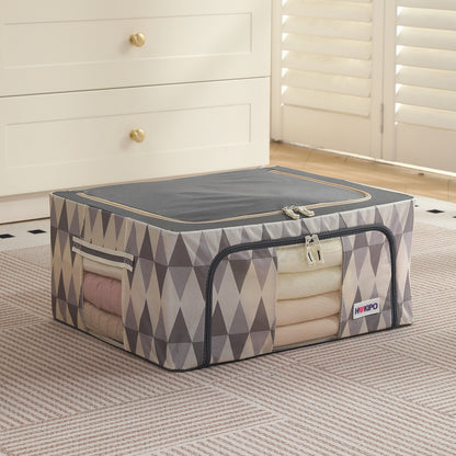 Folding Cloth Storage Box and Organizer for Wardrobe - Ash Mirage