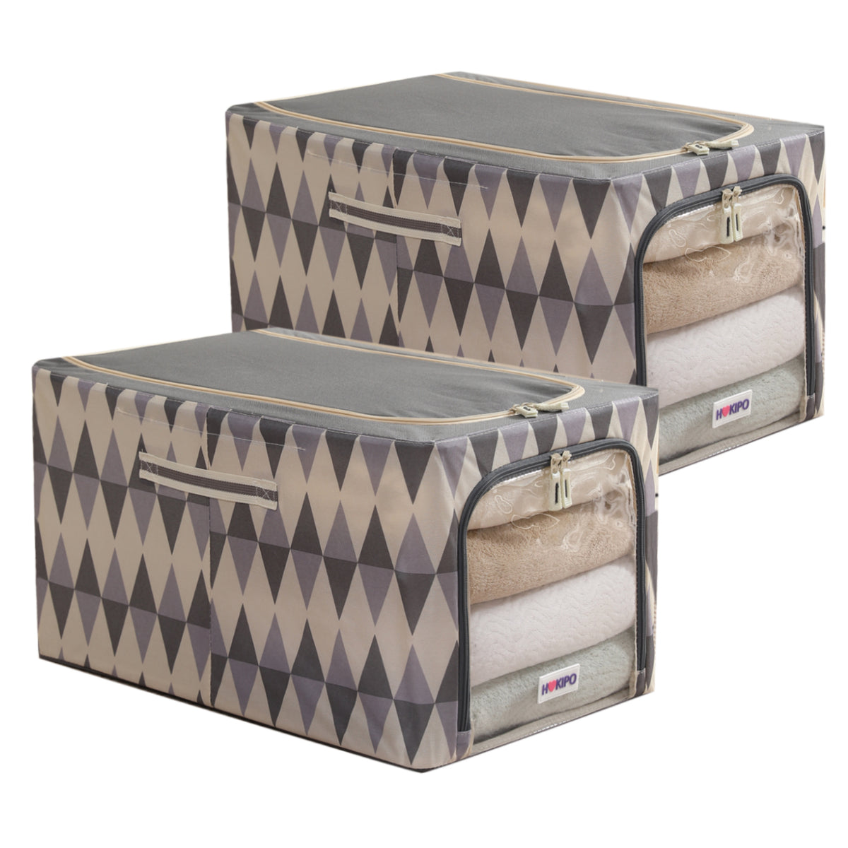 Foldable Cloth Storage  Box Organizer for Wardrobe - Ash Mirage