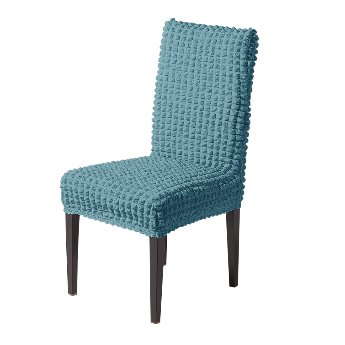 Aria Nova Bubble 280 GSM Dining Chair Cover Set of 1/2/4/6, Tropical Teal