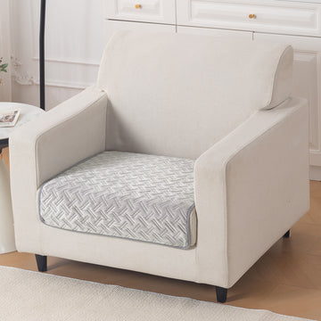 Softline Quilted Sofa Cover Mat, Ice Grey