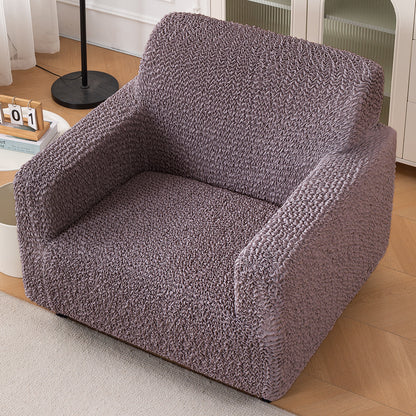 Italian Belissia Luxe Series' Super Stretchable Microfiber 1/2/3 Seater Sofa Cover, Plum Brown
