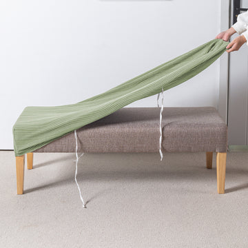 Nestiva Series 200gsm Knitting Jacquard Bench Cover - Pastel Green
