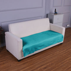 Quilted Sofa Cover Mat for 1/2/3 Seater Sofa, Teal