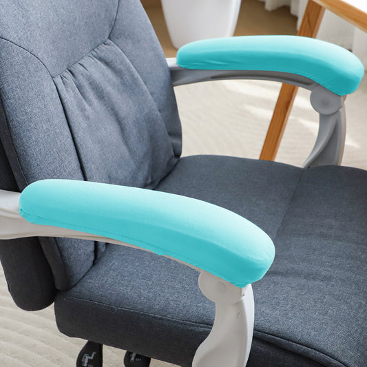 140gsm Armrest Covers for Office Chair (Elastic Style), 1 Pair, Sky Blue